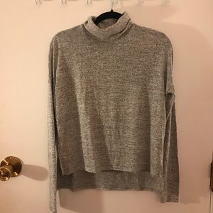 Grey turtleneck sweater from abicrombie and fitch